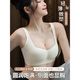 猫人小胸聚拢内衣女2025新款文胸罩收副乳防下垂无痕光面平胸显大 绿色 S 【适合75-95斤32/70ABC】