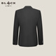 G2000 Sheep Wool Blended/Anti-static/Shopping New Men's Machine Washable Suit and Trousers Anti-static-Contains Wool-Dark Pattern-Black 48