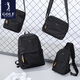 Bolso de hombro de golf (golf) bolso para hombres bolsas de caramelo casual oxford tela bolso para hombres 2025 nuevo lienzo moderno mochila negra