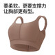 Qianami Seamless Sports Bra for Women with Large Breasts, Small Breast Reduction Bra, Pilates Shockproof Thin Bra, Milk Coffee Color 80C D