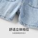 YouQi Baby Chounts Summer Baby Girl 2025 Детские летние повседневные брюки милые джинсовые шорты.
