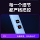 康铭4000V电蚊拍充电式大网面家用强力手柄加长伸缩折叠灭蚊灯灭蚊拍 4000V+12颗紫光+数显+3893