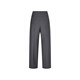 LESS [same style in the mall] 2025 summer new wool casual straight cutout pants for women 2P4E13660 011 carbon black L
