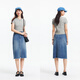 Semir cool T short-sleeved T-shirt for women short embroidery slim fit 2025 basic round neck shoulder summer wear 109325100007