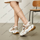 SKECHERS Damenschuhe Drei Generationen von Panda-Schuhen Herbst und Winter Neue dicke Casual Sports Dad Schuhe 12958 White_silver_11979-WSL 35.5