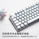 K845 Juego de mecanografía de teclado mecánico Juego de tipificación E Sports de alto valor Pudín de té negro Té negro Té de té negro K845 Pudding Blanco + G102 Conexión con cableado blanco 104 Clave Rojo Estándar Oficial
