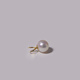 Fat Donglai same style pearl pendant single natural fresh water 6-7mm perfect round 18K gold rabbit ear single pendant 6.5-7mm
