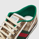 古驰（GUCCI） Tennis 1977 帆布 圆头平跟低帮 时尚板鞋 男款 乌木色 606111 HVK20 9766 41