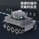 Xiaofeiju Flying Orange Internet Celebrity Mini Remote Control Remote Tank Simulario Doble Battle Life Modelo Military Military-Child Interactive Toy Mini control remoto Castador Tank [Camuflage Green]