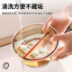 Centennium Zhenghe Glass Lunch Box With Lunch Office Trabajador Luncher Microonda Calefacción Especial Partition Bento Box Box Box Round 1050ml + Sopa Bowl 750ml