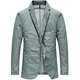 DVHNMK Luxusmarke Herren Sommer neuer dünner Sonnenschutzanzug Herrengeschäft Casual Outdoor Single Blazer Grey [Spot Speed] M 170 [Spot Speed]