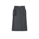 Semir skirt women's slit straight long skirt salt style cool spring street cool sassy hot girl workwear skirt mountain style gray tone 00422 S