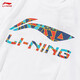 Camiseta de manga corta para hombres y mujeres Li Ning (Li-Anning) para hombres y mujeres, la misma ropa deportiva de verano, algodón de algodón transpirable para algodón de algodón de mangas casuales