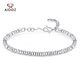 Aido Diamond pt950 platinum abacus bead bracelet for women, fashionable platinum transfer bead jewelry, weighs 12.90 grams, is about 3.2mm thick