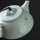 Puqi Ru kiln teapot single pot household curium nail high-end ceramic ice crack glaze kung fu tea set accessories for one person stone ladle teapot