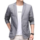 DVHNMK Luxusmarke Herren Sommer neuer dünner Sonnenschutzanzug Herrengeschäft Casual Outdoor Single Blazer Grey [Spot Speed] M 170 [Spot Speed]