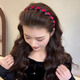Parisian Sparkling Diamond Louis Princess of Paris Hairband Light Luxury Women's 2025 New Style Fluffy High Head Hairpin Face Wash Headband Upgraded Light Luxurious Beaded Same Style as the Main Picture