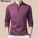 Emporio Armani im mittleren Alter mit langärmeligen T-Shirt Herbst und Winter Casual Plus samt warmer Standkragen Pullover halb Reißverschluss Basishemd Ga/6623 Baolan Dünn Modell M 165