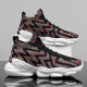 Changxiang Huili Men's Shoes Summer 2025 Nuevo deportes de carreras Leisure Travel Teenager espesor de malla de malla de coco en la suela Hombres RF-AA9909 Negro y rojo 42