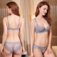 
Love autumn and summer two-breasted summer small breasts new bra thin sexy lace bra set adjustable gathering women's underwear burgundy 688 80D +L underwear