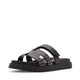 Steve Madden Girls' Mayven Sandal, Black Multicolor, 1 Kid Black Multicolor 1 Kid