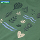 Yonex yonex badminton kleider kurzhärme T-Shirt yy schnelle trockene Sportbekleidung Top 16833cr 16833CR Sport T-Shirt Olivengrün XL = O Größe