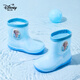 Disney children's rain boots children's rain boots kindergarten 3-6 years old baby rain boots girls elementary school students rain boots anti-slip light blue