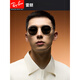 雷朋（RayBan）墨镜太阳镜金属圆形眼镜复古偏光男女款0RB3447可定制 9277B1玳瑁色镜框深灰色镜片53mm