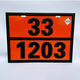 2025 New regulations for hazardous goods rectangular signs for the year oil tanker truck new national standard vehicle identification signs diesel gasoline chemical hazard identification sign medical waste new national standard 90-3291