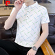 Pierre Cardin 2025 Summer nuevo polo camiseta de manga corta de la altura de la mano de moda