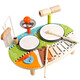 Yunya Children's Music Enlightenment Toys Montessori Early Education Wooden Orff Percussion Instrument Drum Birthday Gift [Six-in-one] Wind Chime Drum Music Station