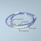 Yadige Yili S925 sterling silver natural aurora pearl tanzanite necklace multi-circle bracelet elegant and fashionable clavicle chain Yili tanzanite necklace 40cm