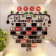 
Corporate Culture Photo Wall Combination Photo Frame Employee Style Honor Display Office Decoration Team 2433 2433 Employees World - Sea Blue + Big Red + White + Deep Big