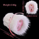 Geeba Plush Toy Aircraft Cup Her Manual Masturbation Device Simuliertes Tier vaginaler Penis -Trainer Silikon Messy Sheep6227 Dual Channel [12*17*29 cm]