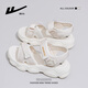 
Huili women's shoes summer new style casual sandals for women with thick sole sports beach shoes for women 1449 beige 37