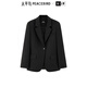 PEACEBIRD Women's Small Blazer Women's Spring Ladies Small Blazer Simple Workplace Black M