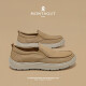 Montagut French Summer Shops Men's Shoes Zapatos de lienzo para hombres Beijing Zapatos de tela Beijing Behip Bean Bean Zapatos de frijol para hombres.