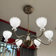 OPP-Beleuchtung (Opple) OPP-Beleuchtung Opple2025 Neue Vergangenheit Lighting 9227 High-End Physical Modern Wohnzimmer Dachleuchter 1W Restaurant 6 Köpfe dreifarbige unbegrenzte Fernbedienung