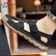 Sandalias de la familia Bull Men usa sandalias huecas para el al aire libre de verano para zapatos de playa de la cabeza de los hombres sandalias casuales