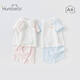 Happy Bear Baby Summer Set Baby Short Sleeve Shorts Two-Piece Set Children's Clothes Split Thin Air Conditioning Summer Suit
