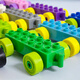 LEGO LEGO LEGO große Partikel Bausteine ​​kleines Zug -Chassis -Auto kleines Auto großes Lokomotive -Zubehör Kinder -Versammlung Spielzeug 5 Zugböden