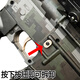 Kaihuanglong M4 assault rifle electric bursting marble children's toy gun 95 automatic manual automatic gun 6-12 years old can be fired manual large M416 black - fully equipped with 50000 bullets + hand gun + mini AWM + color-changing target