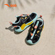 ANTA children's sandals boys autumn breathable outdoor non-slip wear-resistant toe-toe beach shoes D black/ice water green/gum yellow 28