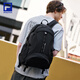 FILA【天行者】斐乐双肩包轻量内里抗菌户外包健身运动包大容量书包 正黑色-BK XS