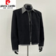 Pierre cardin small fragrance jacket men's spring and autumn American retro vintage loose casual handsome old money style blazer black M