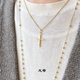 Puli FENNY Jewelry 18K Gold Fashionable Shining Cross Pendant Necklace and Cross Pendant Sizes Unisex Versatile Model Need to Pre-Order/18K Gold Small Pendant