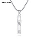 Miss JuJupt950 platinum bamboo pendant for men, platinum fortune pendant, round pendant + with platinum rope chain (total weight 42-44g)