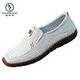 Woodpecker old Beijing cloth shoes men's summer sandals casual breathable sweat-absorbing soft sole anti-slip middle-aged man kicks dad's net shoes 5010-7 camel color net shoes 42