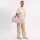 
CoaCH tote bag [new 25 years] Maggie 36 printed coated canvas leather shoulder bag for women, taupe CY677-IMXI9, length 36.5cm, width 14cm, height 28cm