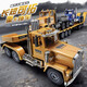 Bimochang traction remote control flatbed truck trailer semi-trailer truck toy boy children remote control excavator project unloading truck 98 cm blue 7 channel remote control flatbed truck original second set of rechargeable batteries